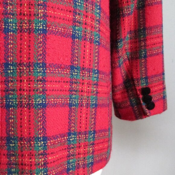 Talbots Wool Plaid Jacket Made in the USA - Picture 6 of 8